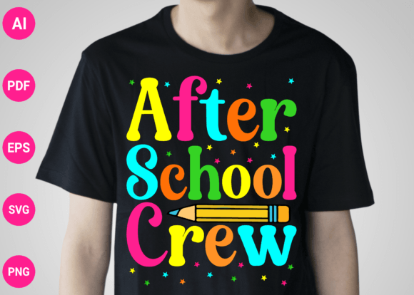 After School Crew Back to School SVG: A Versatile Design Resource for Merchandise Creators