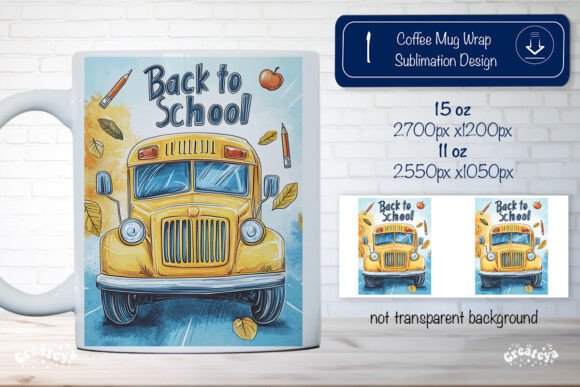 Back to School Funny School Bus Mug Png: A Humorous Addition to Classroom Decor