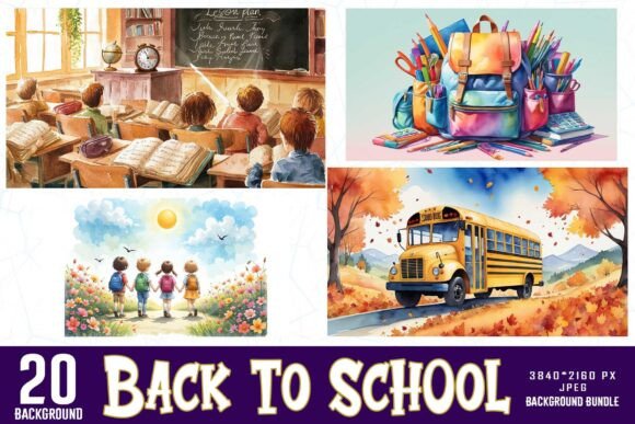 Back to School Graphics Background: A Creative Resource for Educators and Designers