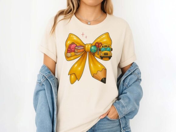 Back-to-School Pencil Coquette Bow PNG: A Digital Asset for Modern Creativity