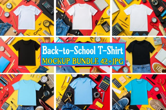 Back-to-School T-Shirt Mockup Bundle: A Must-Have for Designers and Entrepreneurs