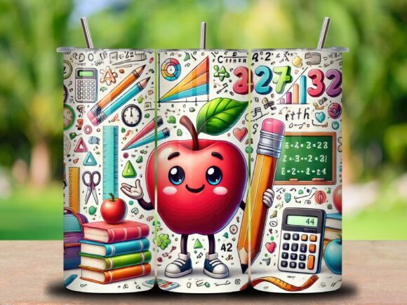 Back to School Tumbler Wrap PNG Vol.1: A Versatile Design for Creators and Entrepreneurs