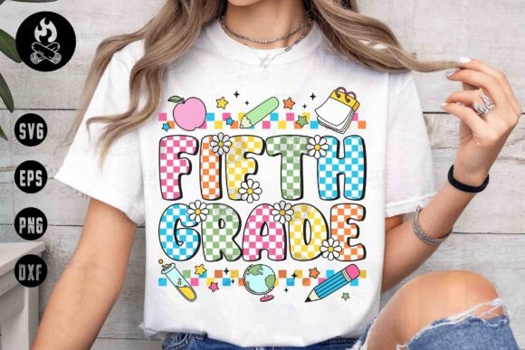 Fifth Grade Retro SVG, Back to School SVG: A Versatile Design for Creative Projects