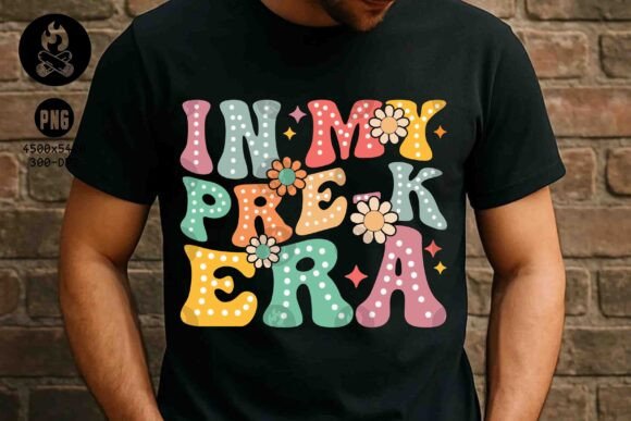 In My Pre-K Era PNG, Back to School PNG: A Playful Design for a Joyful Learning Journey