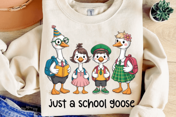 Just a School Goose PNG: A Back to School Essential for Creative Projects