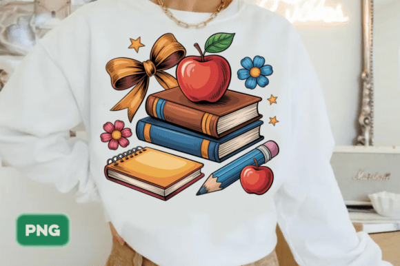 Preppy Back to School Floral PNG: A Versatile Design for Creative Projects