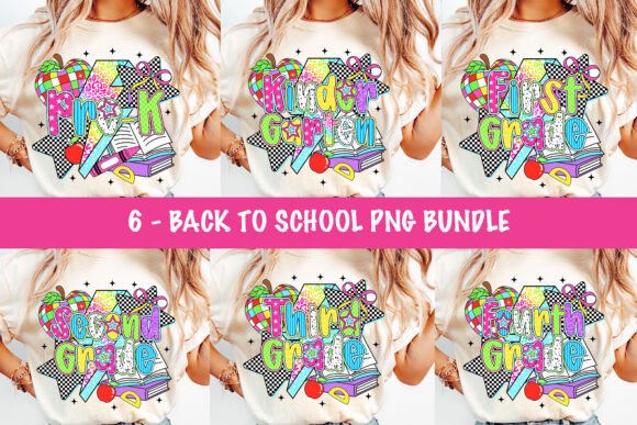 Retro Back to School Bundle PNG